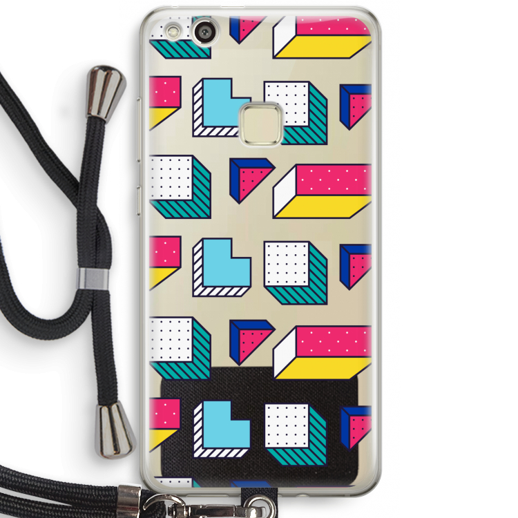 8-bit N°7: Huawei Ascend P10 Lite Transparant Hoesje met koord