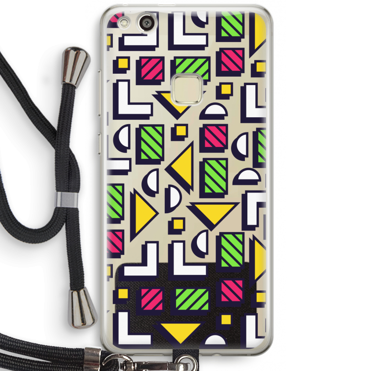 8-bit N°4: Huawei Ascend P10 Lite Transparant Hoesje met koord
