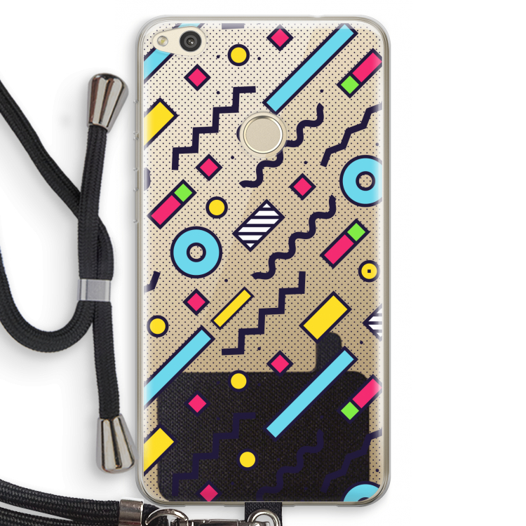 8-bit N°8: Huawei Ascend P8 Lite (2017) Transparant Hoesje met koord
