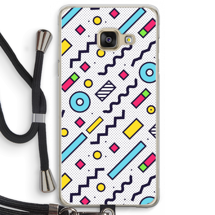 8-bit N°8: Samsung Galaxy A3 (2016) Transparant Hoesje met koord