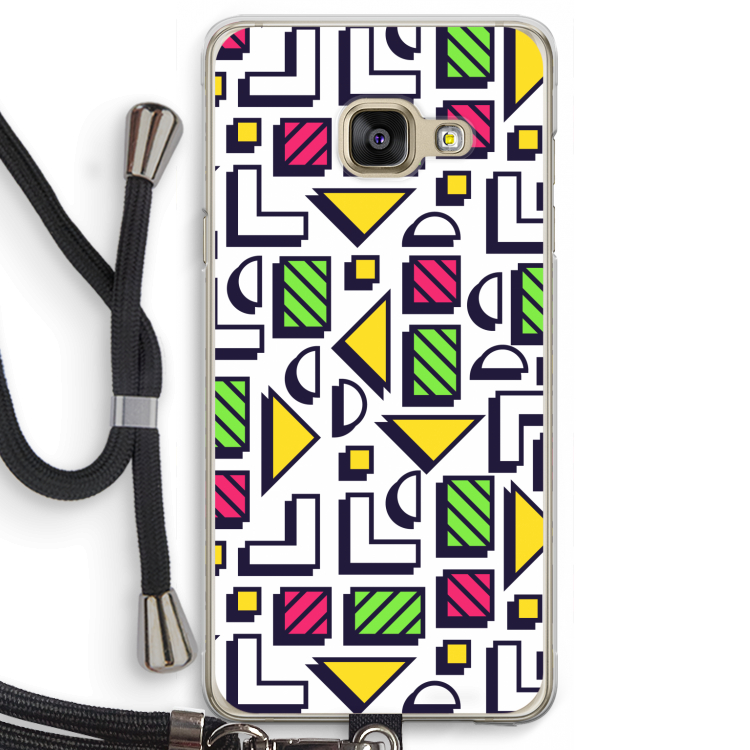 8-bit N°4: Samsung Galaxy A3 (2016) Transparant Hoesje met koord