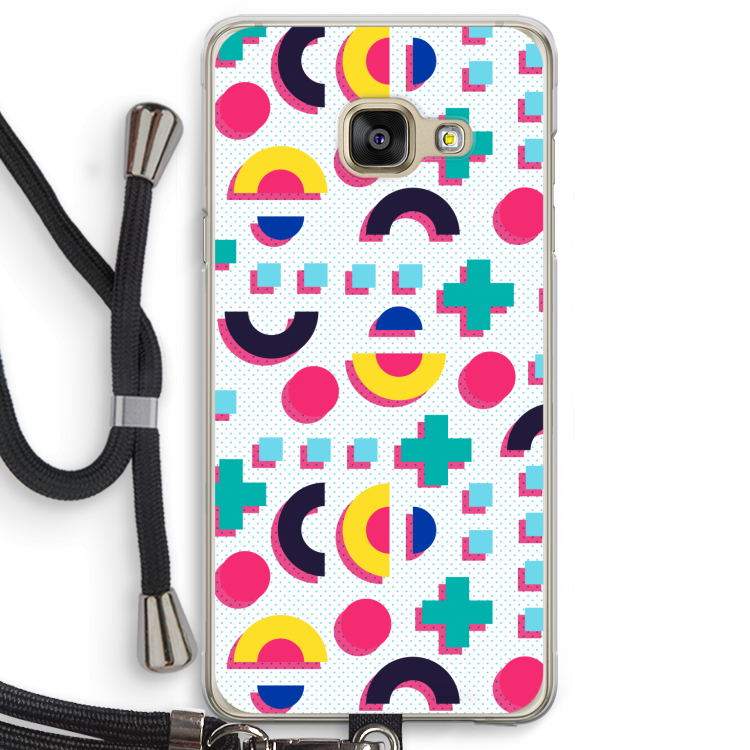 8-bit N°2: Samsung Galaxy A3 (2016) Transparant Hoesje met koord
