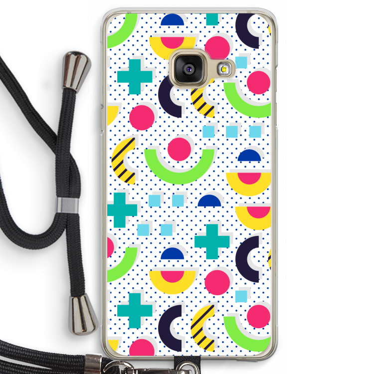 8-bit N°1: Samsung Galaxy A3 (2016) Transparant Hoesje met koord