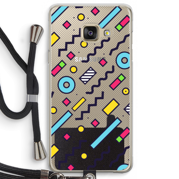 8-bit N°8: Samsung Galaxy A3 (2016) Transparant Hoesje met koord