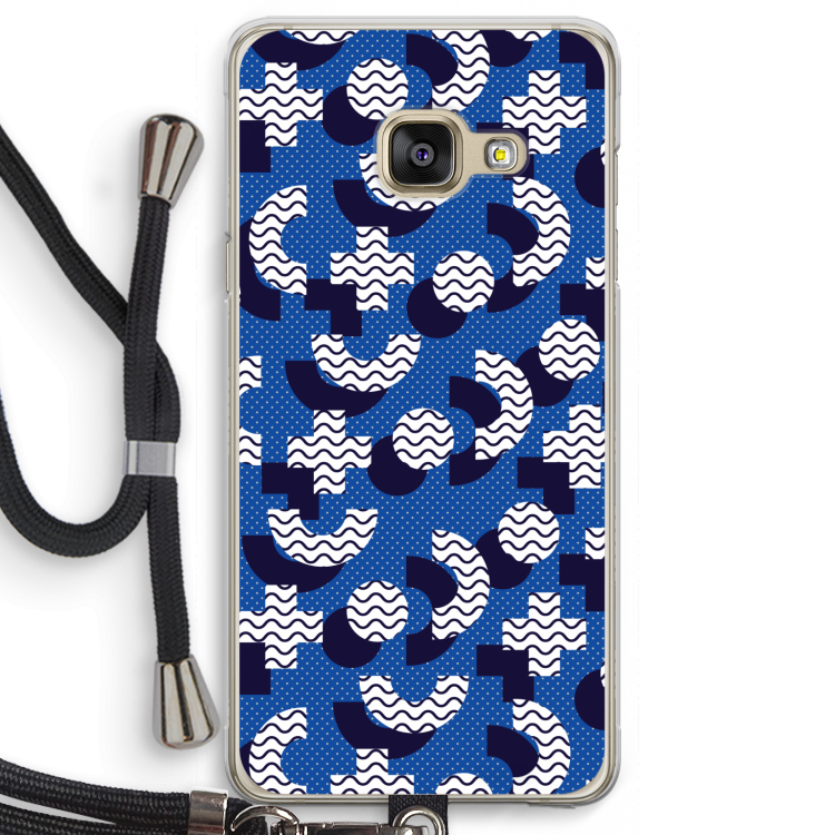 8-bit N°5: Samsung Galaxy A3 (2016) Transparant Hoesje met koord