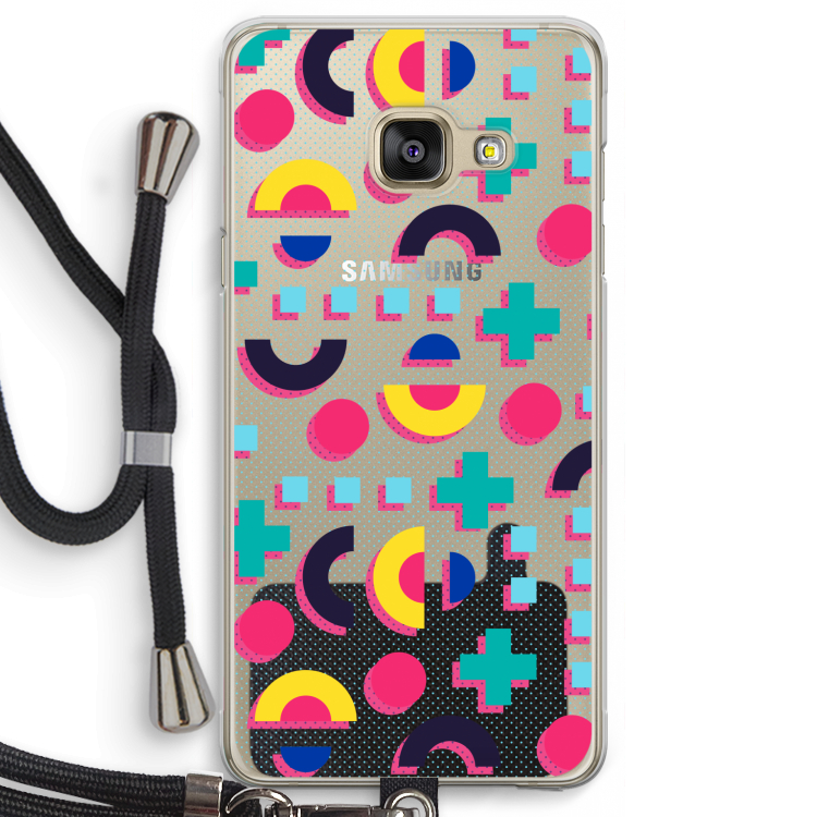 8-bit N°2: Samsung Galaxy A3 (2016) Transparant Hoesje met koord