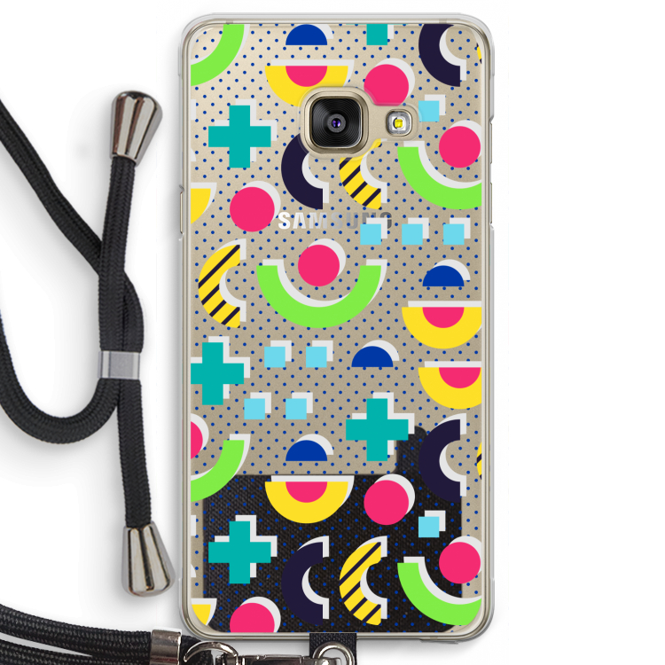 8-bit N°1: Samsung Galaxy A3 (2016) Transparant Hoesje met koord