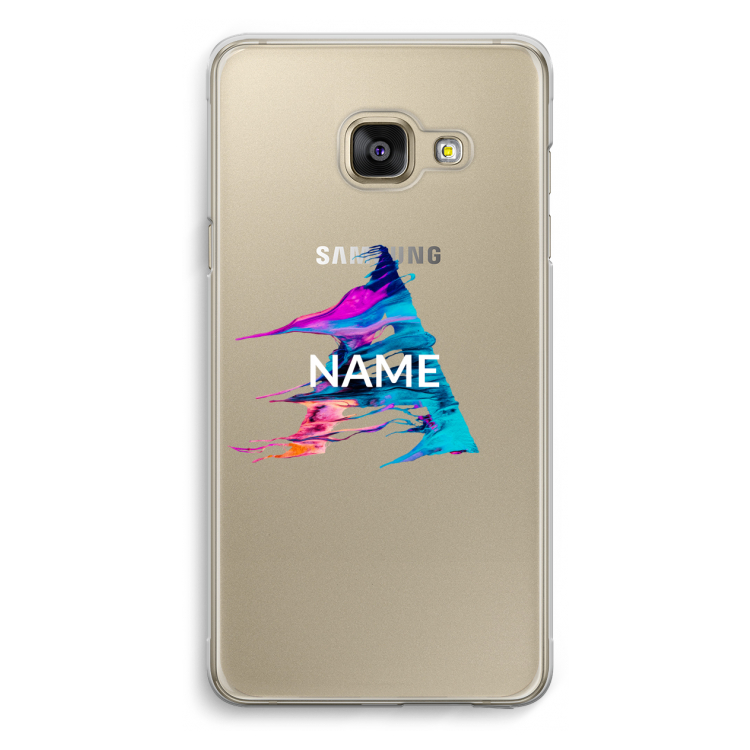 Abstract Spectrum: Samsung A3 (2017) Transparant Hoesje