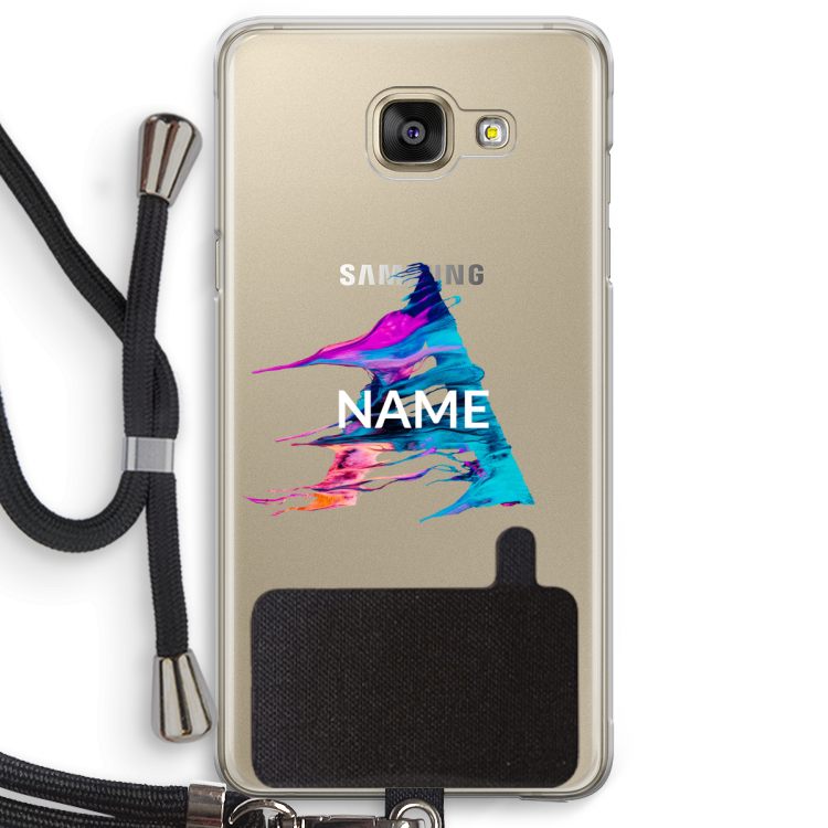 Abstract Spectrum: Samsung Galaxy A5 (2016) Transparant Hoesje met koord