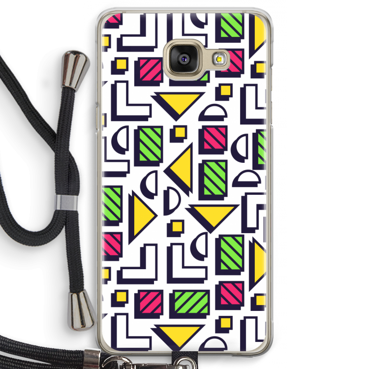 8-bit N°4: Samsung Galaxy A5 (2016) Transparant Hoesje met koord