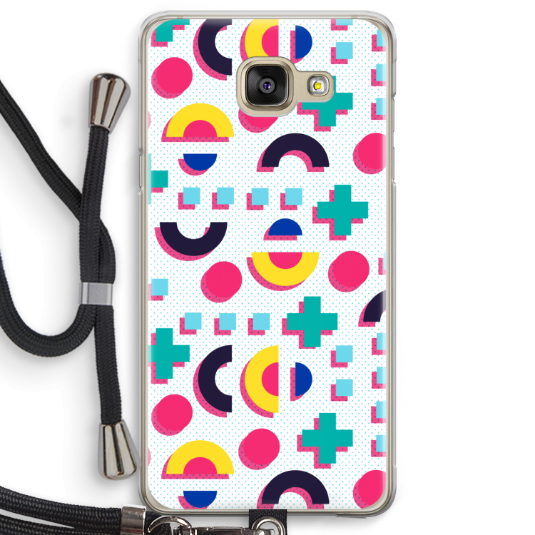 8-bit N°2: Samsung Galaxy A5 (2016) Transparant Hoesje met koord