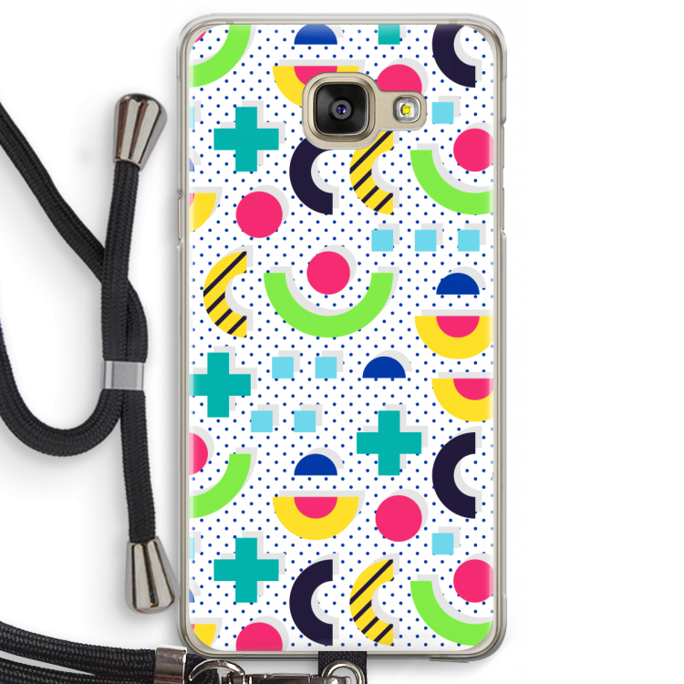 8-bit N°1: Samsung Galaxy A5 (2016) Transparant Hoesje met koord
