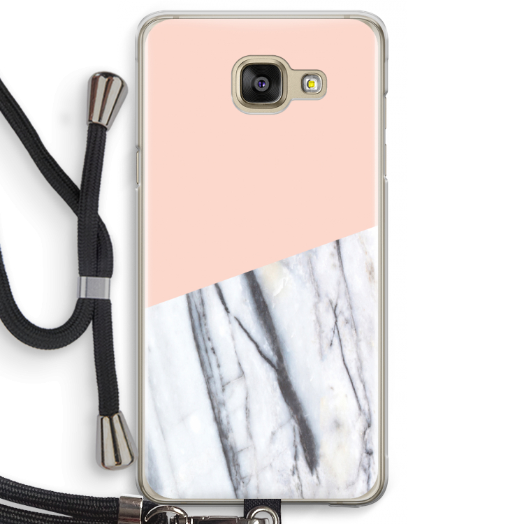 A touch of peach: Samsung Galaxy A5 (2016) Transparant Hoesje met koord
