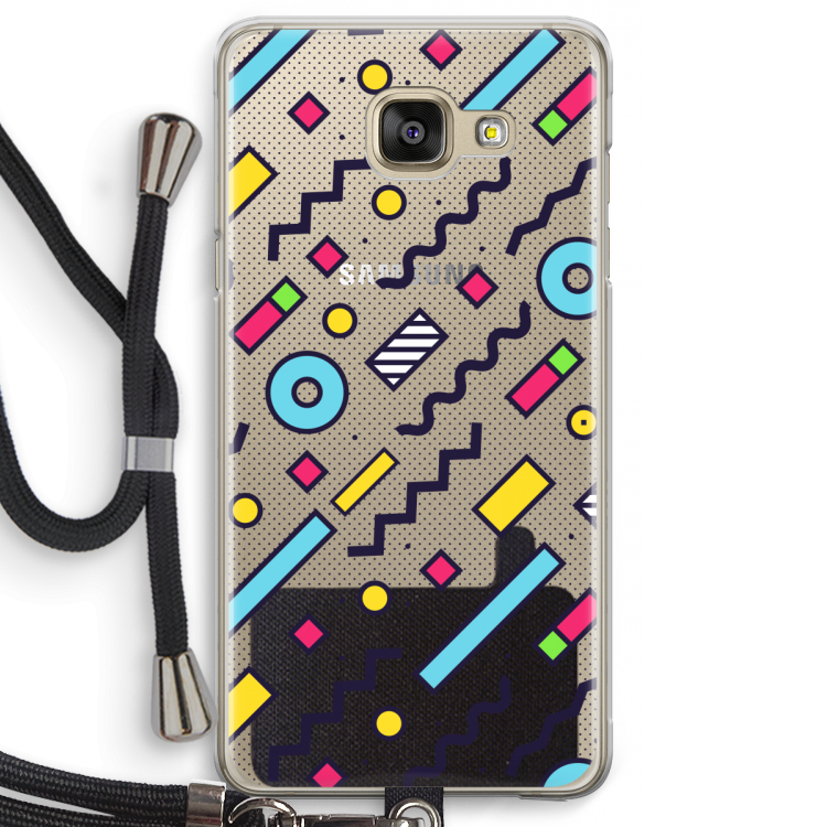 8-bit N°8: Samsung Galaxy A5 (2016) Transparant Hoesje met koord
