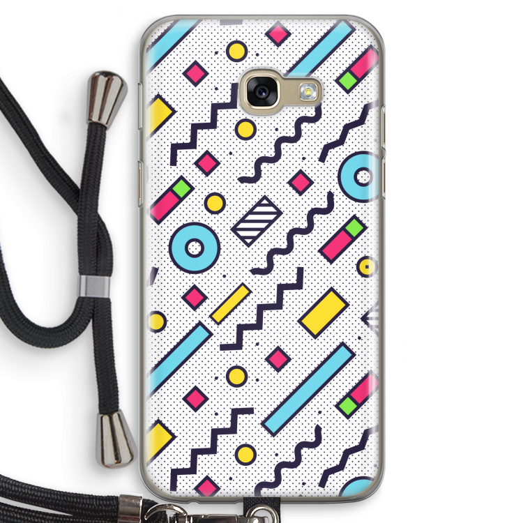 8-bit N°8: Samsung Galaxy A5 (2017) Transparant Hoesje met koord