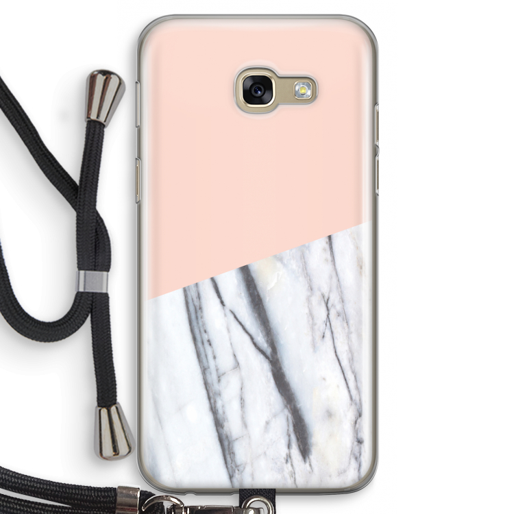 A touch of peach: Samsung Galaxy A5 (2017) Transparant Hoesje met koord