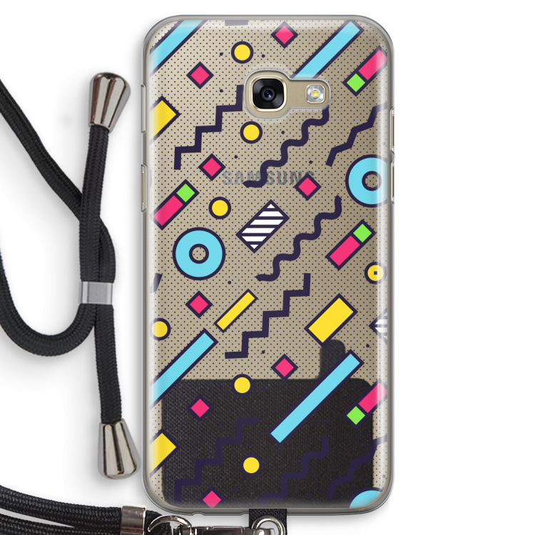 8-bit N°8: Samsung Galaxy A5 (2017) Transparant Hoesje met koord