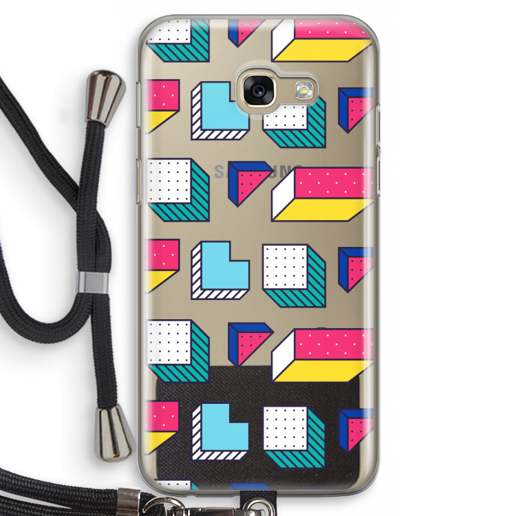8-bit N°7: Samsung Galaxy A5 (2017) Transparant Hoesje met koord