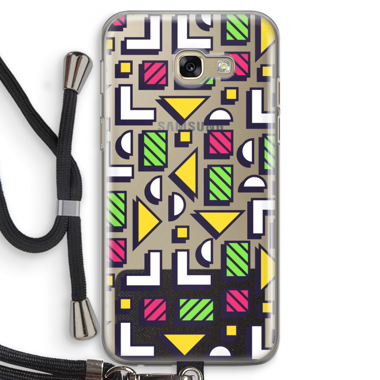 8-bit N°4: Samsung Galaxy A5 (2017) Transparant Hoesje met koord