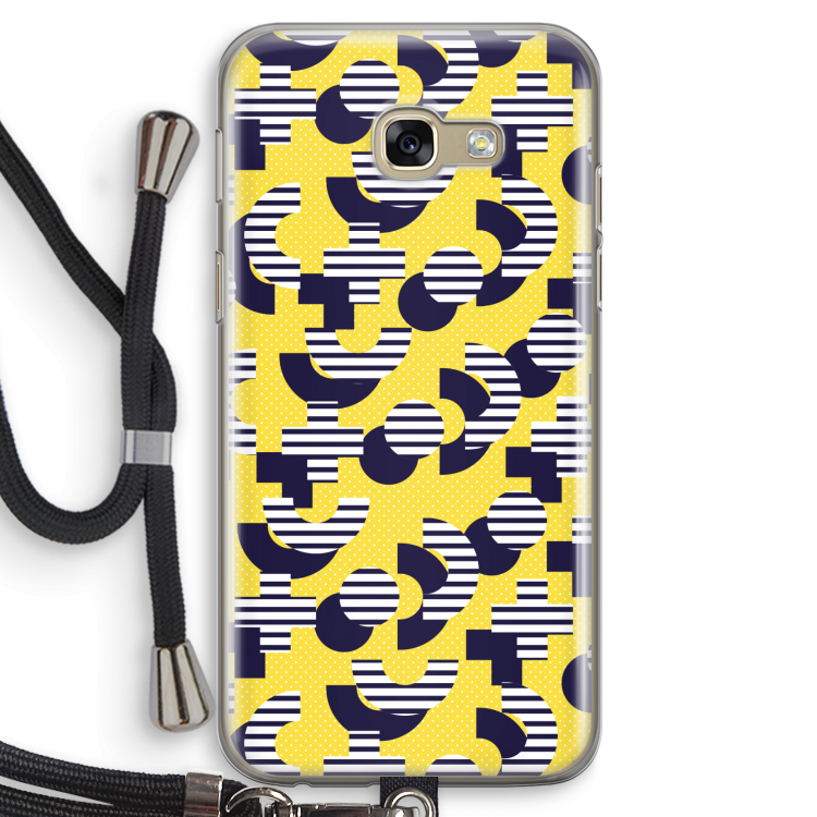 8-bit N°3: Samsung Galaxy A5 (2017) Transparant Hoesje met koord