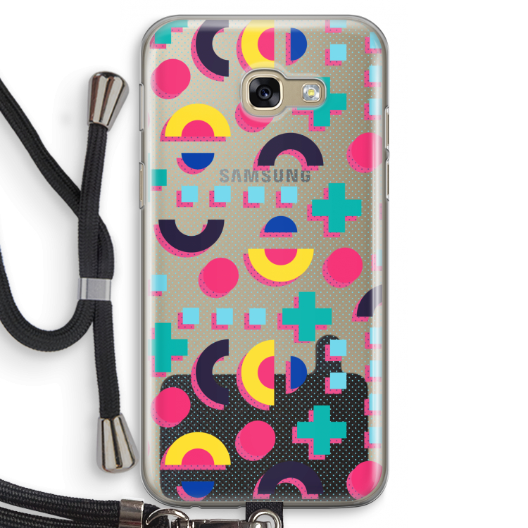 8-bit N°2: Samsung Galaxy A5 (2017) Transparant Hoesje met koord