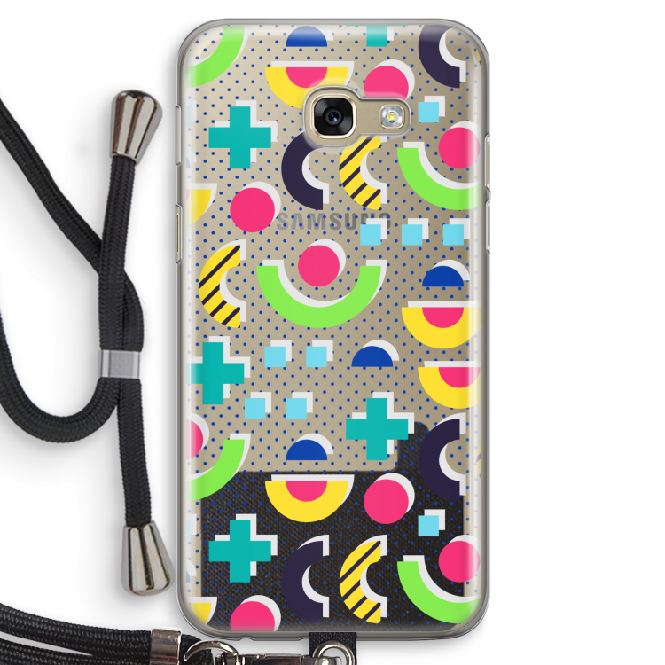 8-bit N°1: Samsung Galaxy A5 (2017) Transparant Hoesje met koord