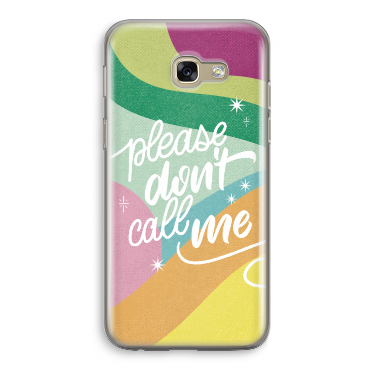 Don't call: Samsung Galaxy A5 (2017) Transparant Hoesje