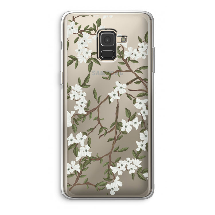 Blossoming spring: Samsung Galaxy A8 (2018) Transparant Hoesje