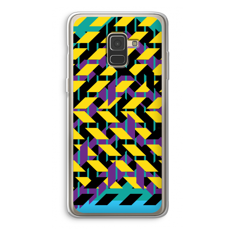 Skew Bee 3: Samsung Galaxy A8 (2018) Transparant Hoesje