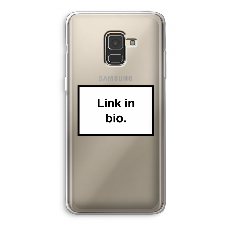 Link in bio: Samsung Galaxy A8 (2018) Transparant Hoesje