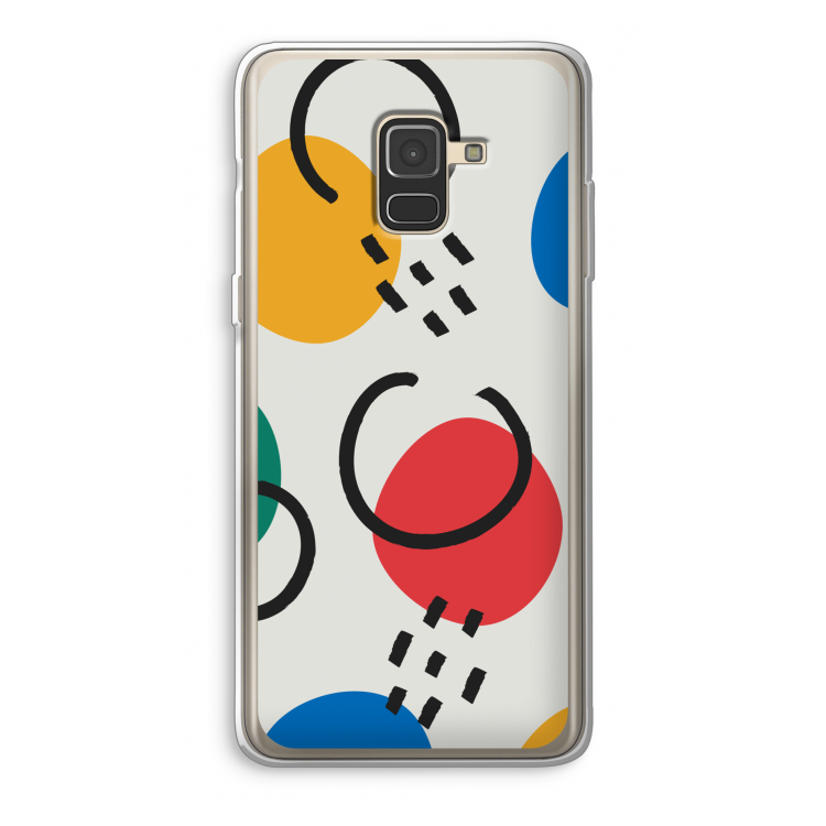 Illustratieve pop 3: Samsung Galaxy A8 (2018) Transparant Hoesje