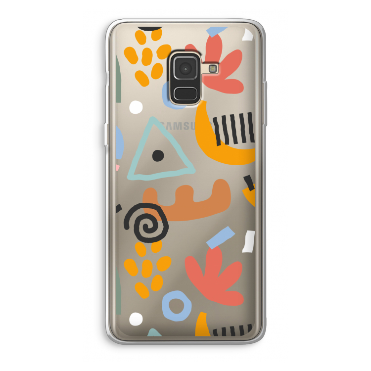 Abstract: Samsung Galaxy A8 (2018) Transparant Hoesje