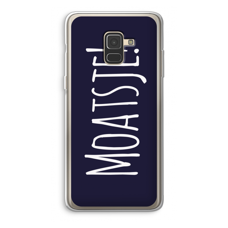Moatsje!: Samsung Galaxy A8 (2018) Transparant Hoesje