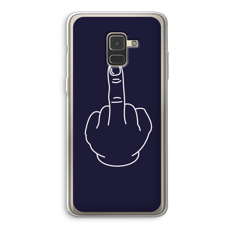 F**k U: Samsung Galaxy A8 (2018) Transparant Hoesje