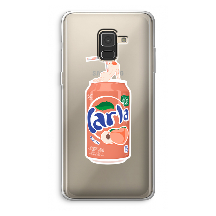 S(peach)less: Samsung Galaxy A8 (2018) Transparant Hoesje