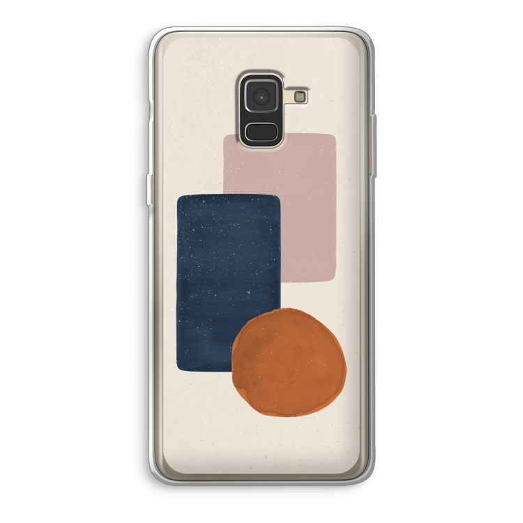 Geo #3: Samsung Galaxy A8 (2018) Transparant Hoesje