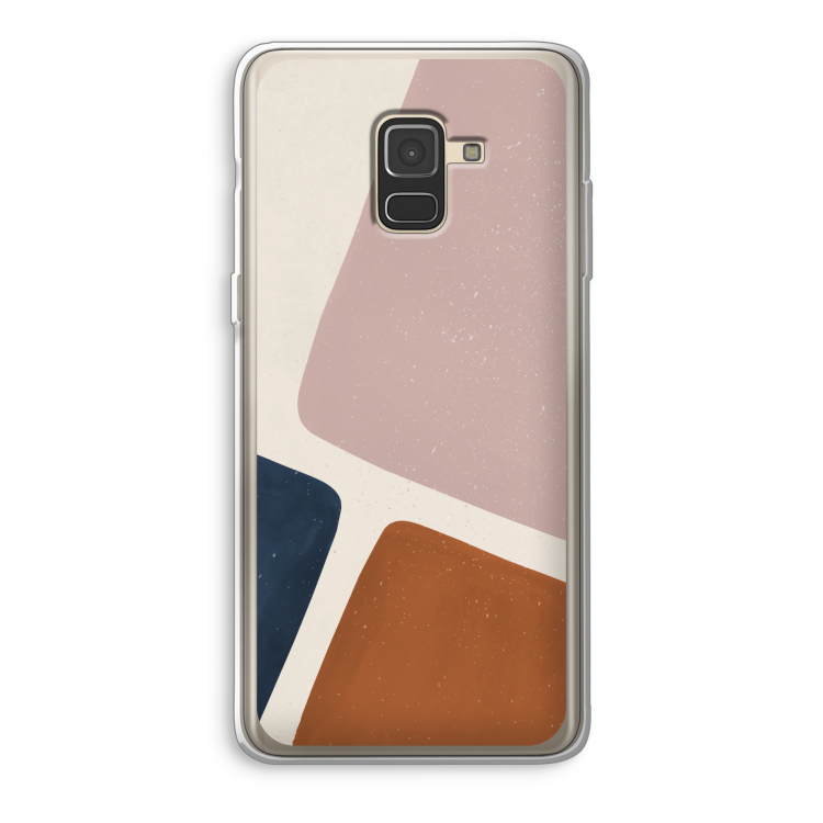 Geo #2: Samsung Galaxy A8 (2018) Transparant Hoesje