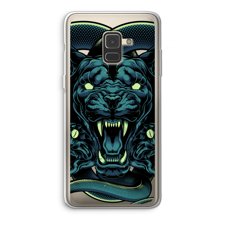 Cougar and Vipers: Samsung Galaxy A8 (2018) Transparant Hoesje