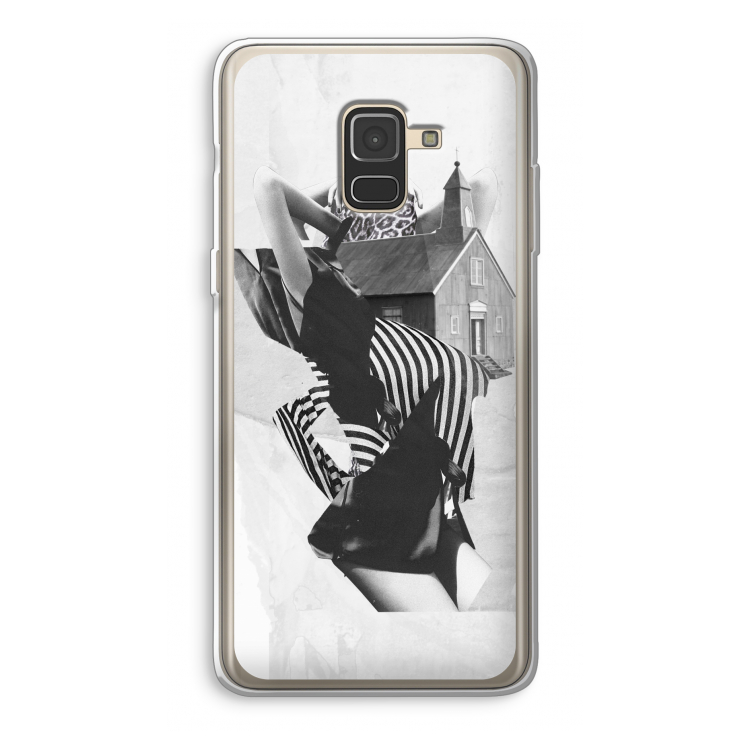 House: Samsung Galaxy A8 (2018) Transparant Hoesje