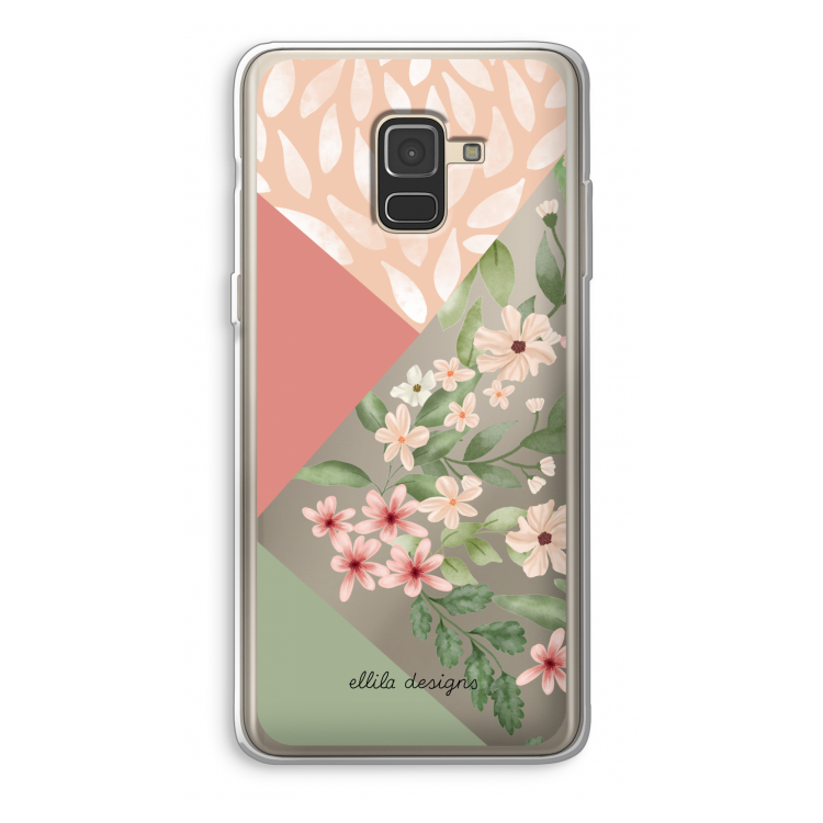Sweet heaven geometrics: Samsung Galaxy A8 (2018) Transparant Hoesje