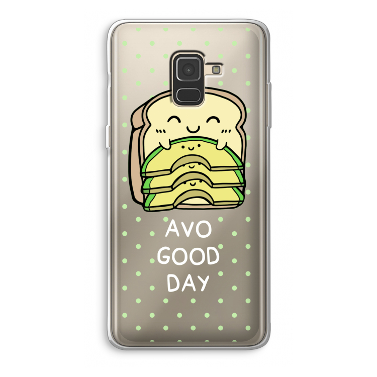 Avo Good Day: Samsung Galaxy A8 (2018) Transparant Hoesje