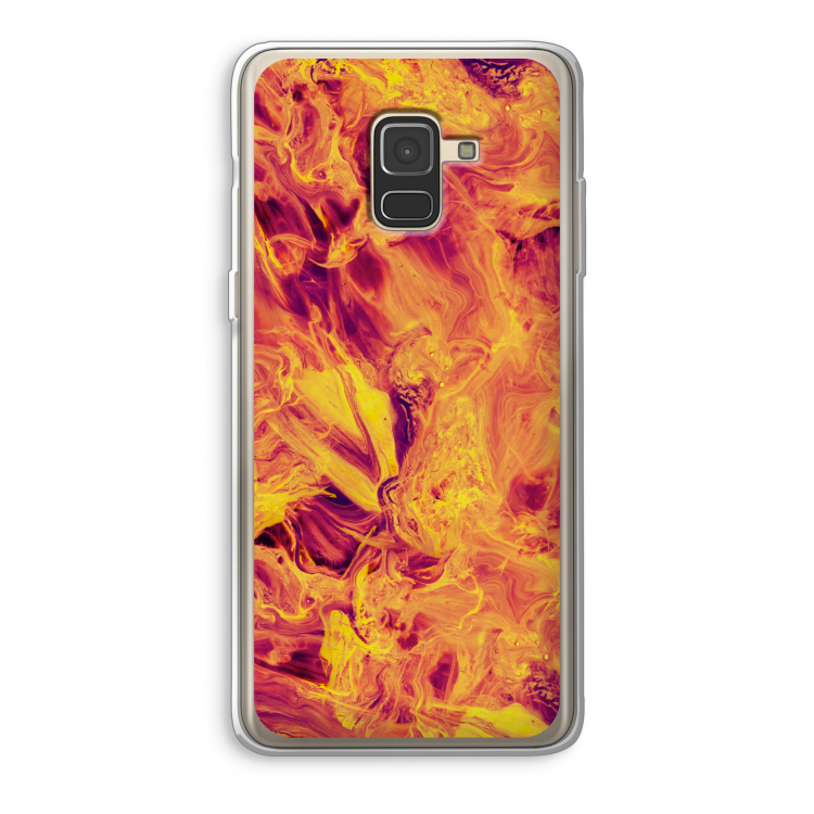 Eternal Fire: Samsung Galaxy A8 (2018) Transparant Hoesje