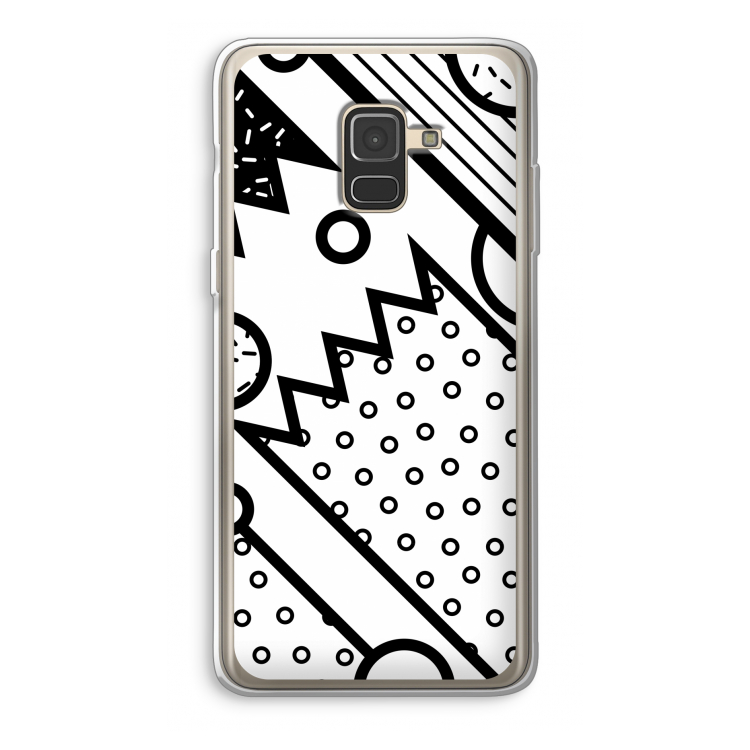 Pop Art #4: Samsung Galaxy A8 (2018) Transparant Hoesje