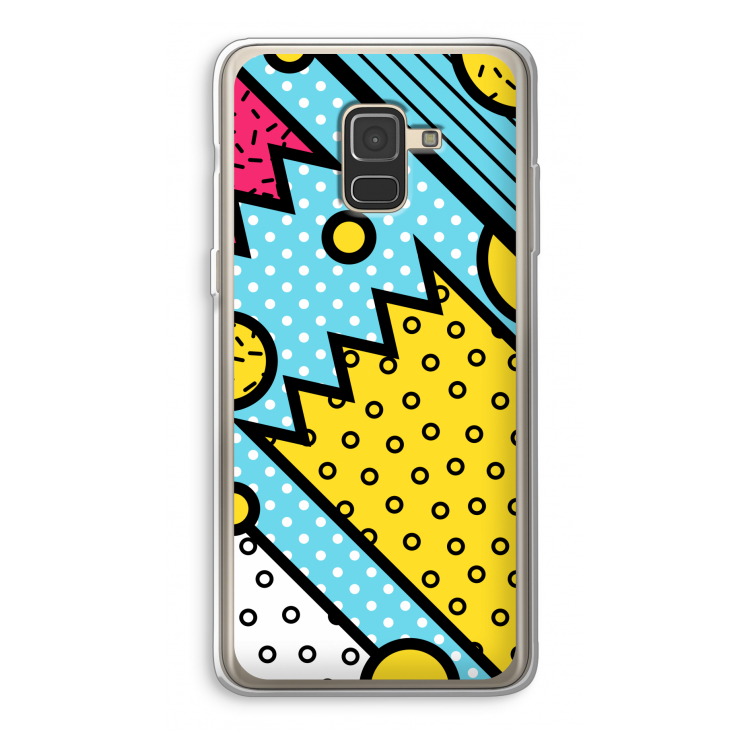 Pop Art #1: Samsung Galaxy A8 (2018) Transparant Hoesje
