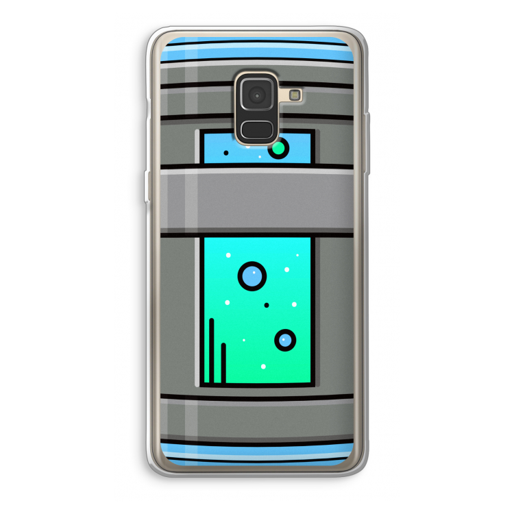 Chug Bottle: Samsung Galaxy A8 (2018) Transparant Hoesje