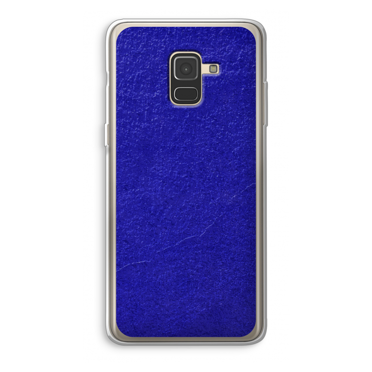Majorelle Blue: Samsung Galaxy A8 (2018) Transparant Hoesje