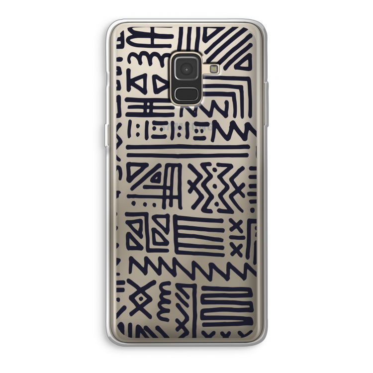 Marrakech print: Samsung Galaxy A8 (2018) Transparant Hoesje
