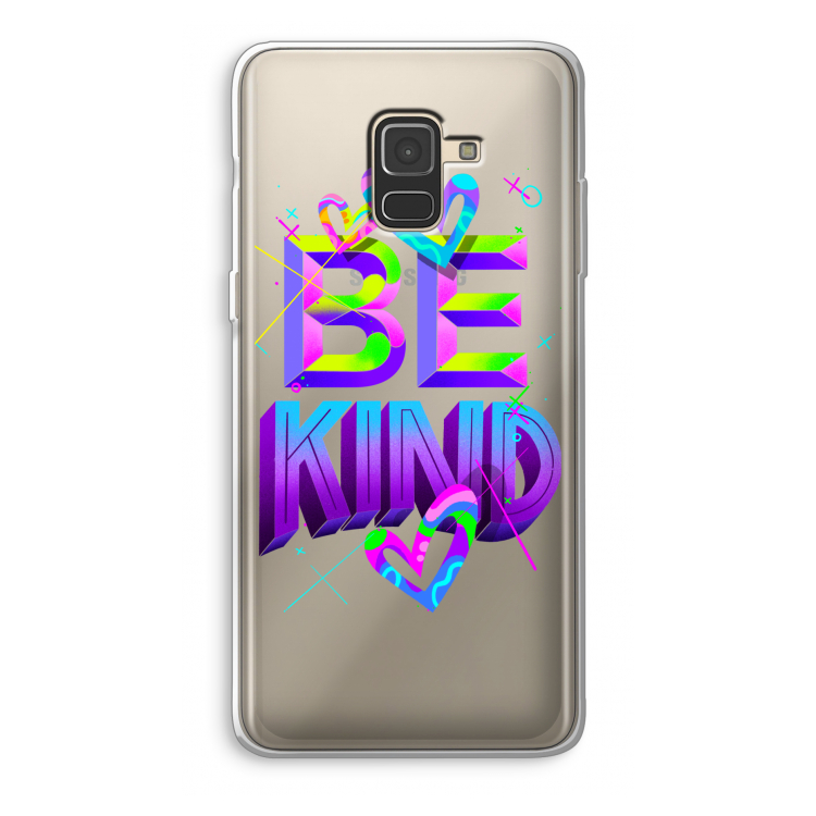 Be Kind: Samsung Galaxy A8 (2018) Transparant Hoesje