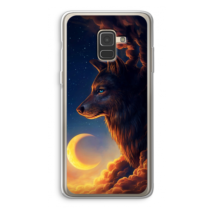 Night Guardian: Samsung Galaxy A8 (2018) Transparant Hoesje