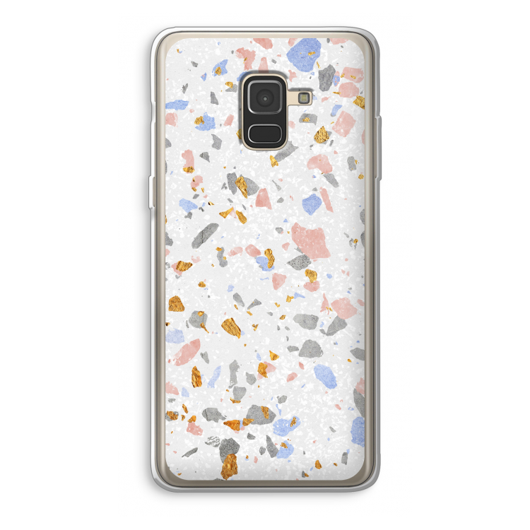 Terrazzo N°8: Samsung Galaxy A8 (2018) Transparant Hoesje